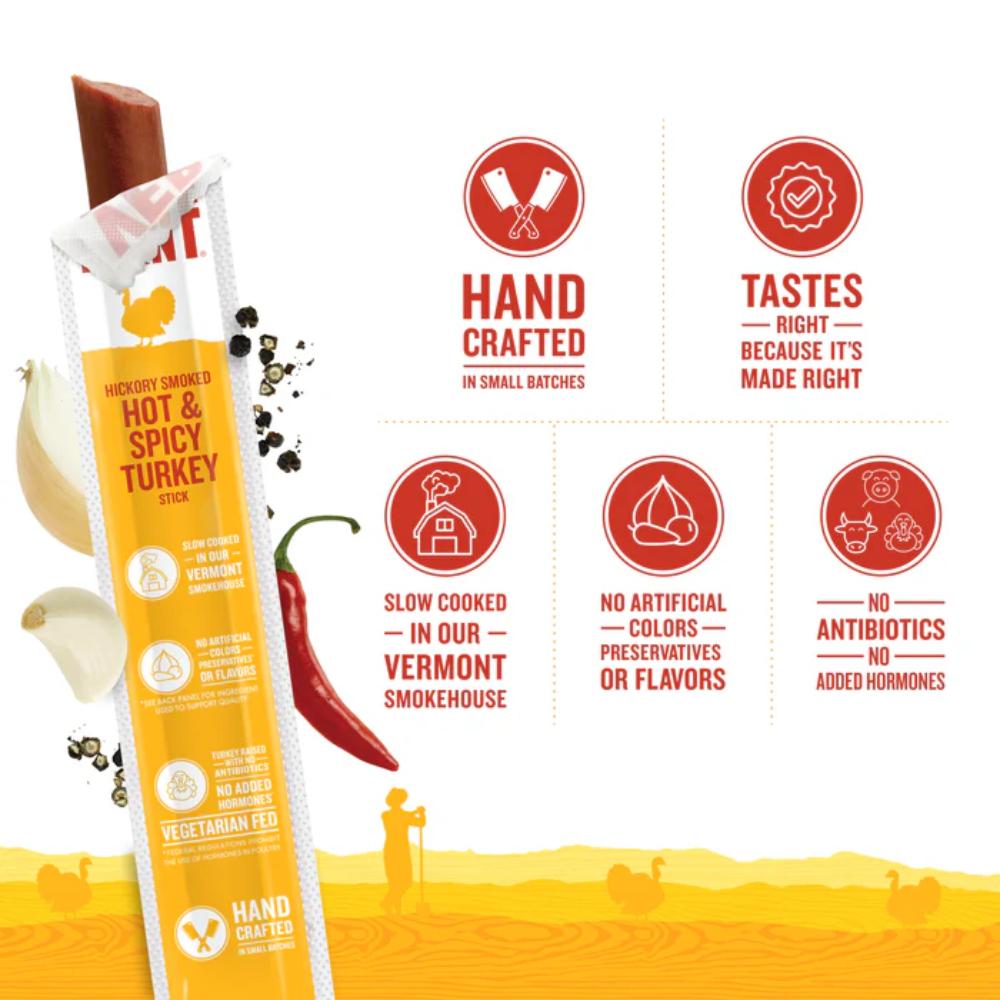 VT Smoke and Cure - Hot and Spicy Turkey Stick