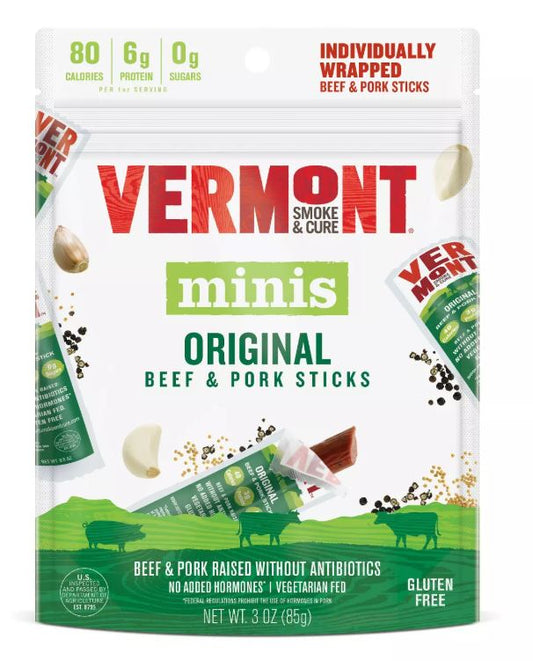 Vt Smoke And Cure - Go Pack 6ct Mini Meat Stick - BBQ Beef