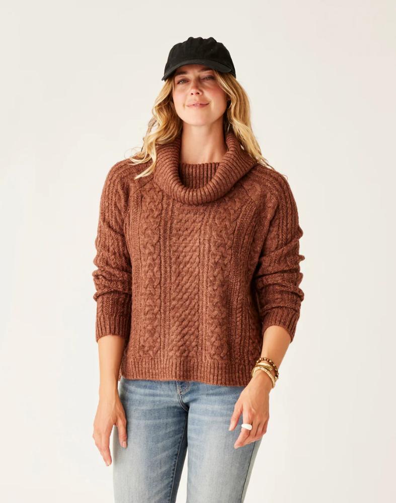 Carve Designs - Field Sweater - Women's - Chocolate Heather