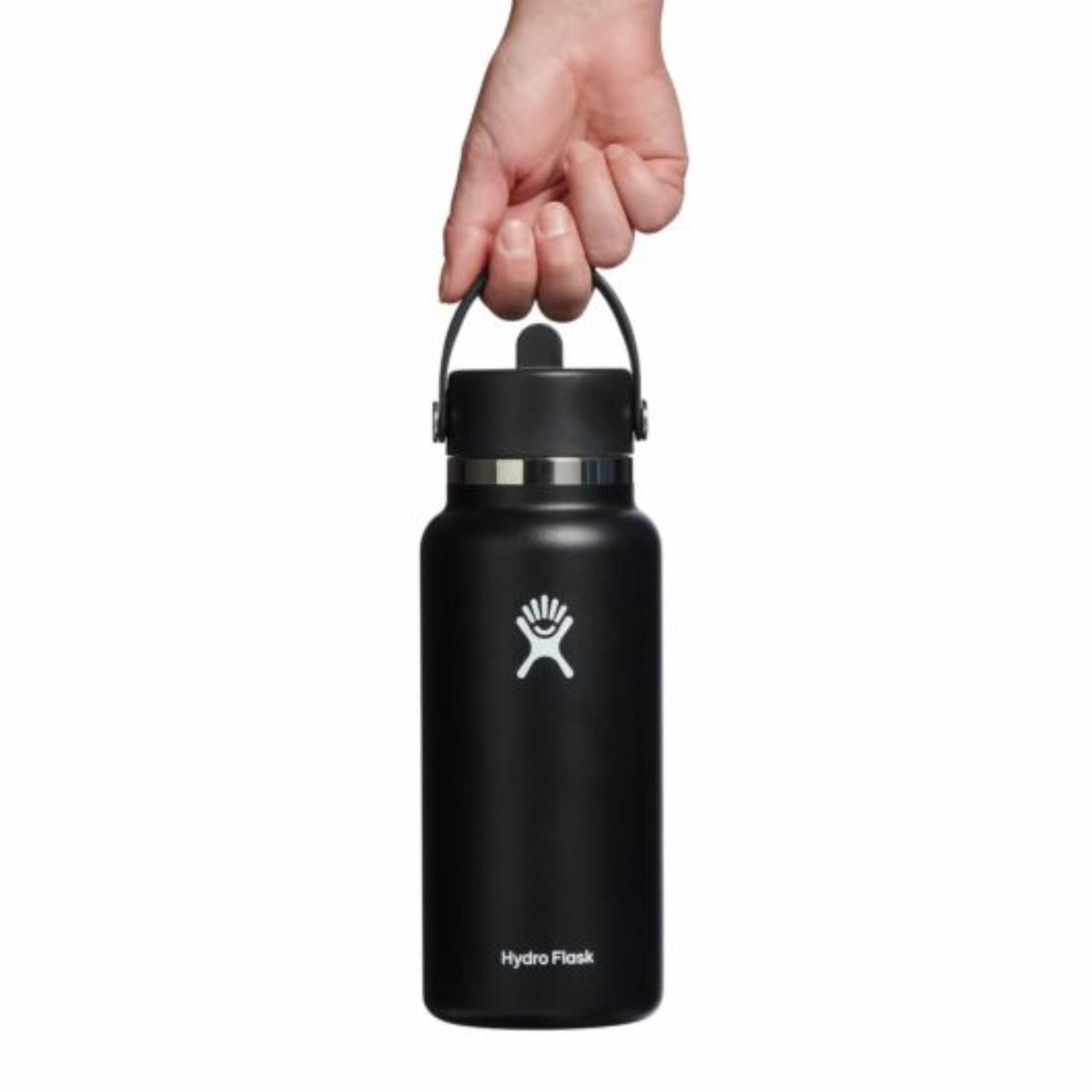 Hydro Flask - 32oz Wide Mouth with Flex Straw Cap - White
