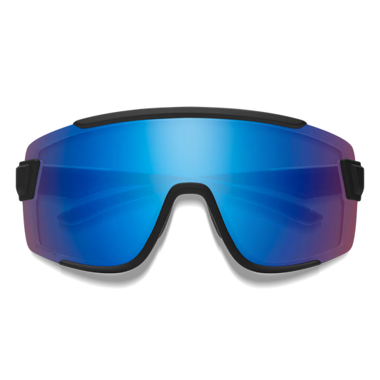 Smith - Wildcat - Matte Black//ChromaPop Low Light Rose Blue Mirror