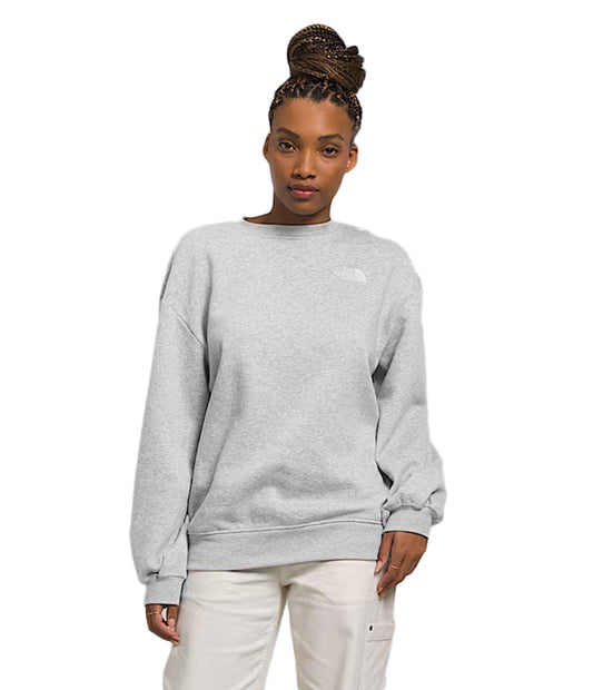 The North Face - Evolution Oversized Crew - Women's - Tnf Light Grey Heather