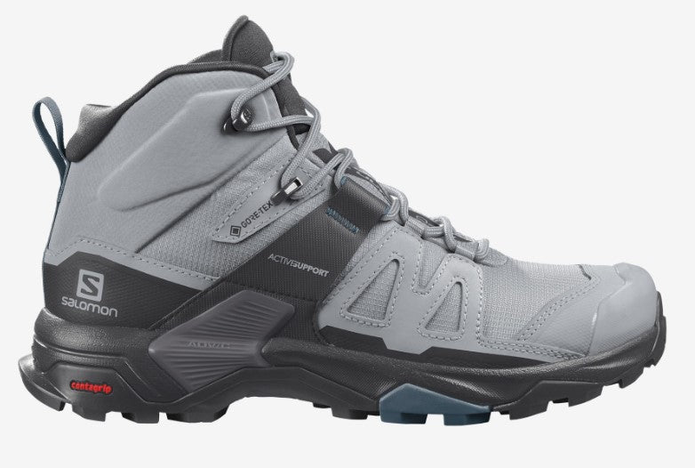 Salomon - X Ultra 4 Mid Wide GTX W - Quarry/Black/Legion Blue