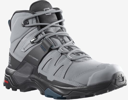 Salomon - X Ultra 4 Mid Wide GTX W - Quarry/Black/Legion Blue