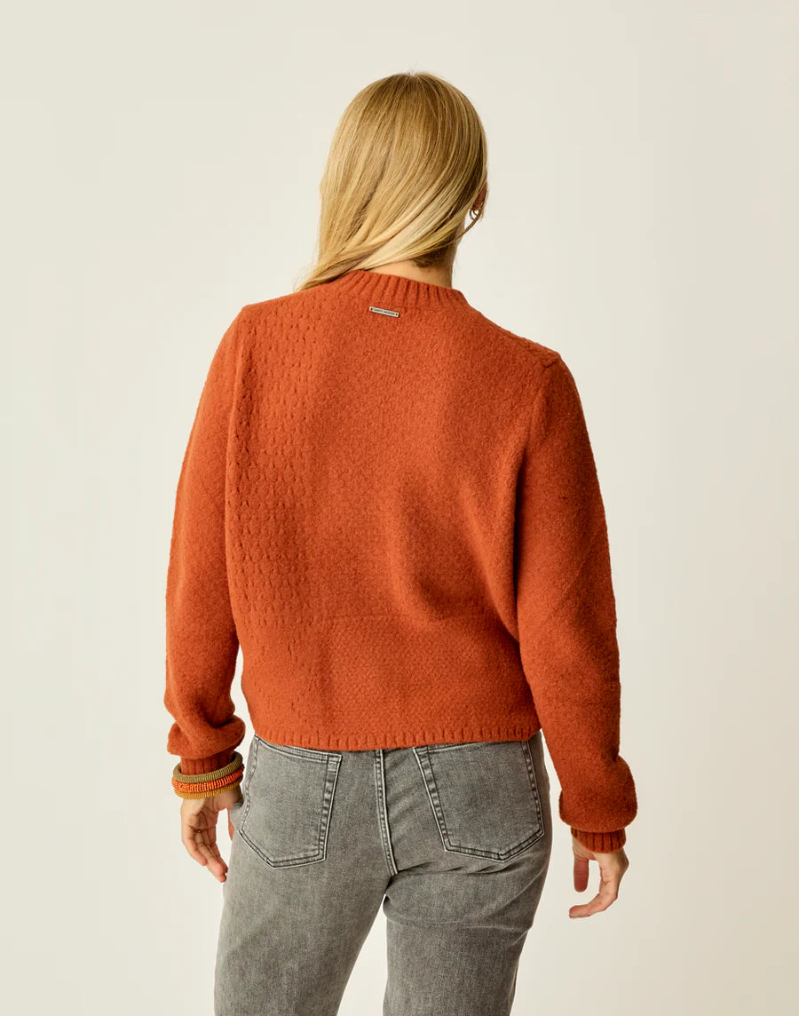 Carve Designs - Monroe Stitched Sweater - Copper