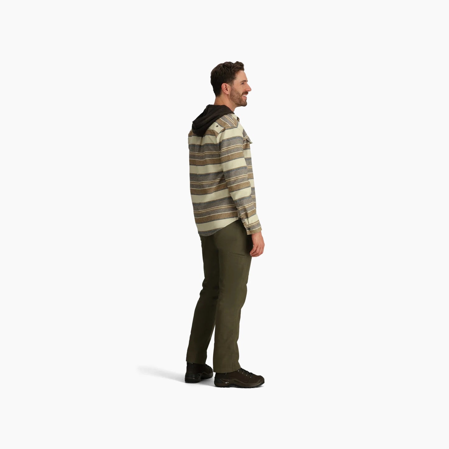 Royal Robbins - Clouds Rest Hemp Long Sleeve - Men's - Bistre Pacific Crest Stripe