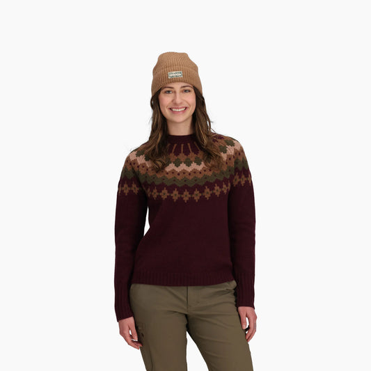 Royal Robbins - Rockcraft Wool Crew - Loganberry Htr Snowcreek Pt