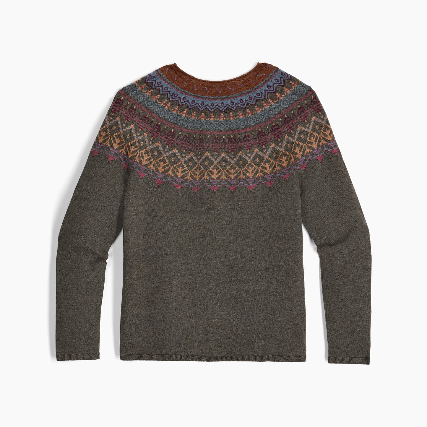 Royal Robbins - Westlands Fairisle Crew - Women's - Everglade Htr Monarch Pt