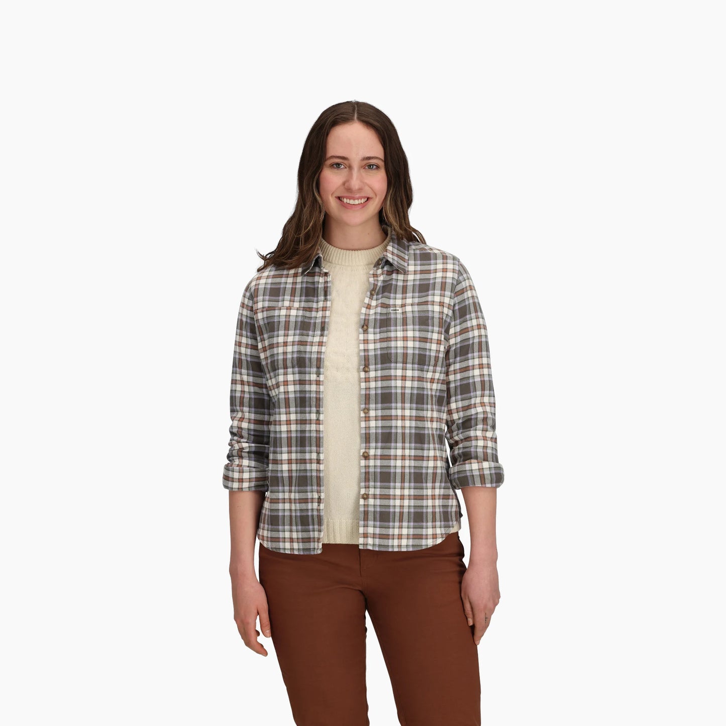 Royal Robbins - Lieback Organic Cotton Flannel Long Sleeve - Women's - Everglade Bodega Bay Pld
