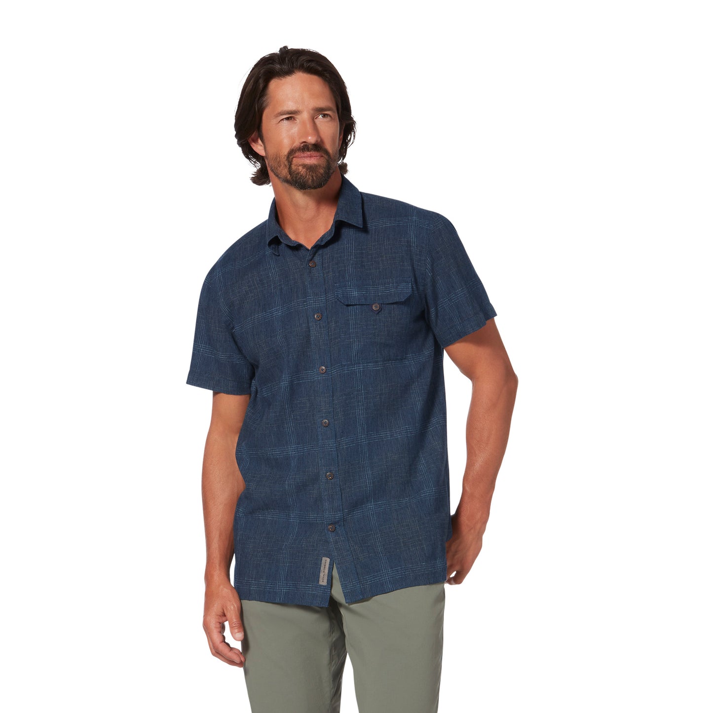 Royal Robbins - Hempline Spaced Short Sleeve - Collins Blue
