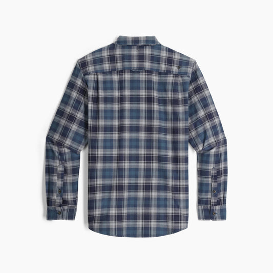 Royal Robbins - Lieback Organic Cotton Flannel Long Sleeve - Men's - Navy Dipsea Pld