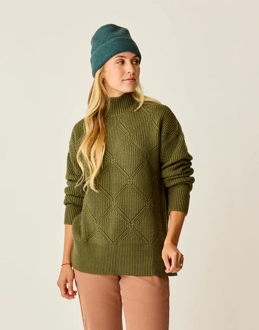 Carve Designs - Woodward Allover Sweater - Fir Heather