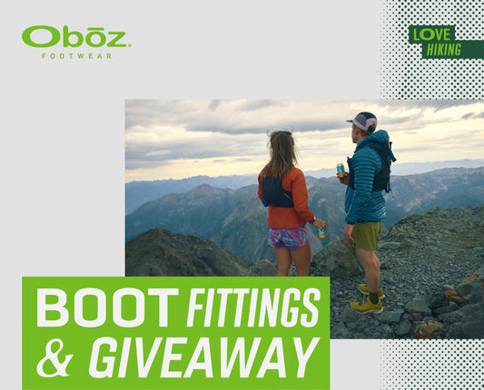 Oboz Boot Fitting & Giveaway Event