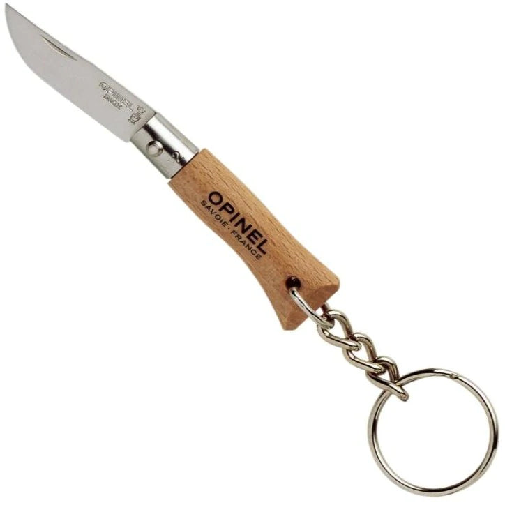 Opinel - Keyring No.02 Stainless Steel - Beech Wood