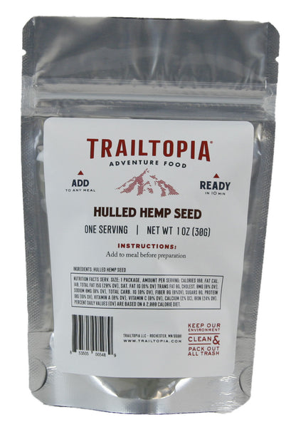Trailtopia Food - Hulled Hemp Seed Side Pack - Anthracite/Neutral G