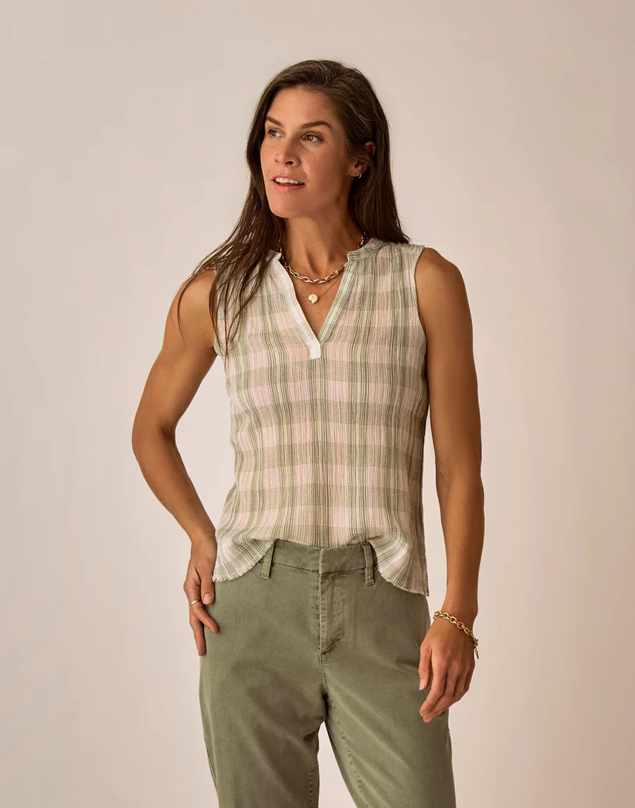 Carve Designs - Dylan Tank - Women's - Fatigue Multiplaid