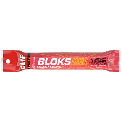 Clif Bar - Shot Bloks Sours - Strawberry Lemonade W/Caffeine
