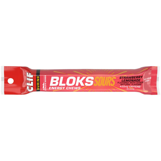 Clif Bar - Shot Bloks Sours - Strawberry Lemonade W/Caffeine