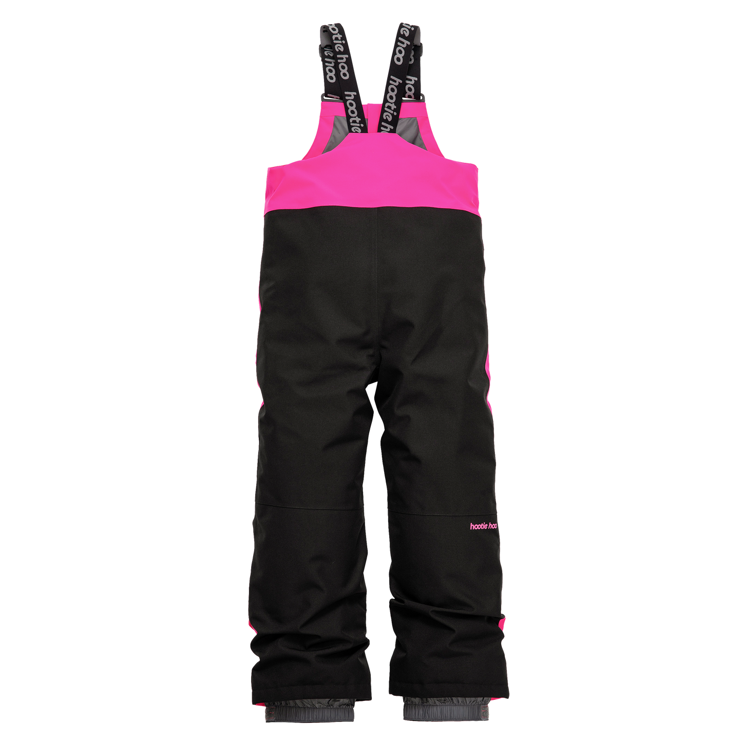 Kids Pinnakle Insulated Bib Snow Pants - Hot Pink/Raven Black