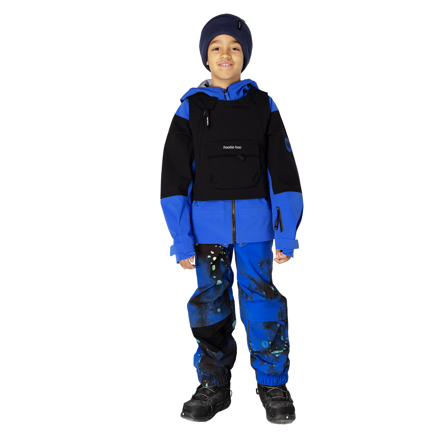 Kids Insulated Jet Vest - Raven Black