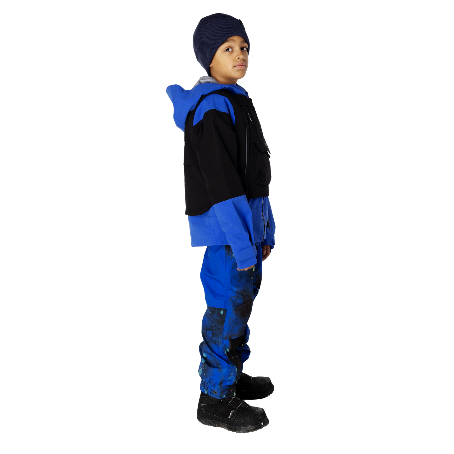 Kids Insulated Jet Vest - Raven Black