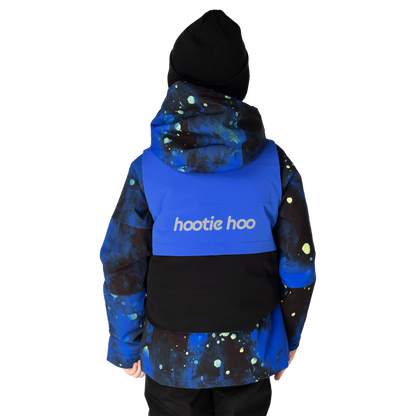 Kids Insulated Jet Vest - Vivid Blue/Raven Black