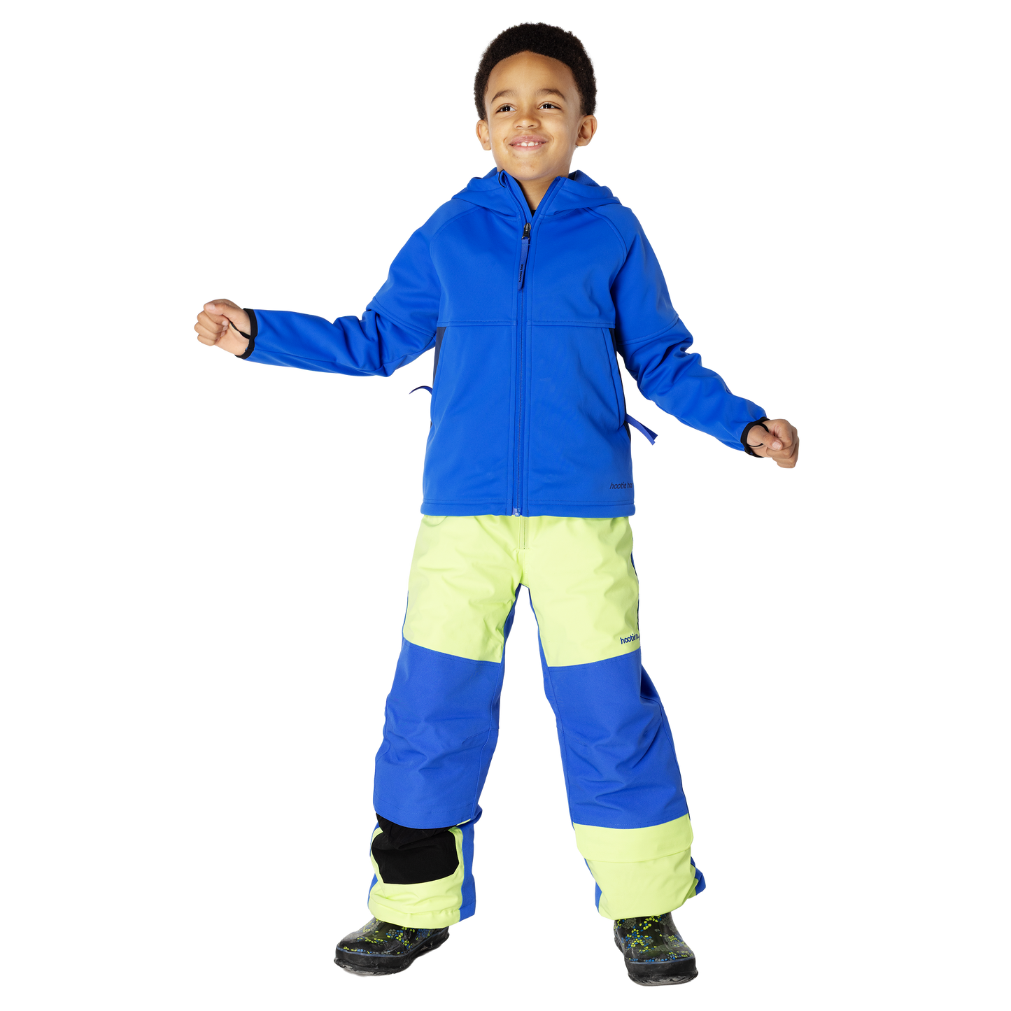 Kids Brighton Bonded Fleece Jacket - Vivid Blue/Sea Blue