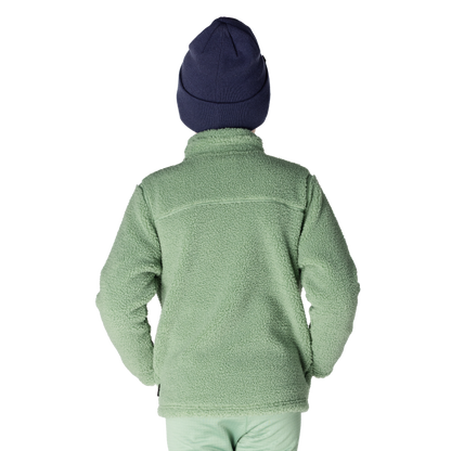 Kids Eyas Popcorn Fleece Jacket - Basil