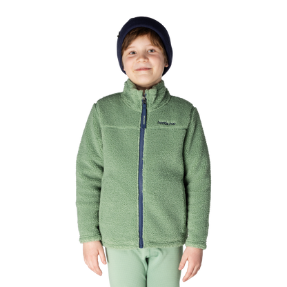 Kids Eyas Popcorn Fleece Jacket - Basil