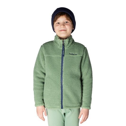 Kids Eyas Popcorn Fleece Jacket - Basil