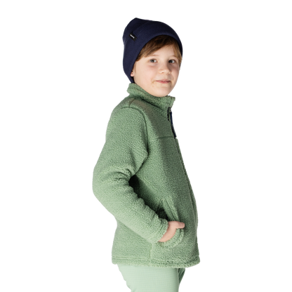 Kids Eyas Popcorn Fleece Jacket - Basil