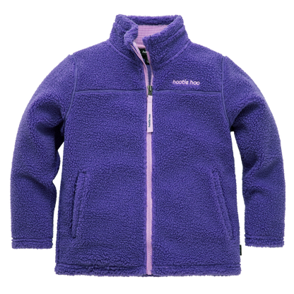 Kids Eyas Popcorn Fleece Jacket - Grape