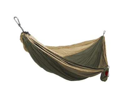 Grand Trunk - Double Deluxe Parachute Nylon Hammock w/Straps - Olive/Khaki