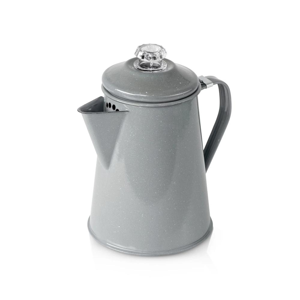 GSI Outdoors - Mesa 2 qt. Enamelware Coffee Pot - Earl Grey