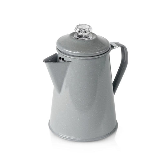 GSI Outdoors - Mesa 2 qt. Enamelware Coffee Pot - Earl Grey