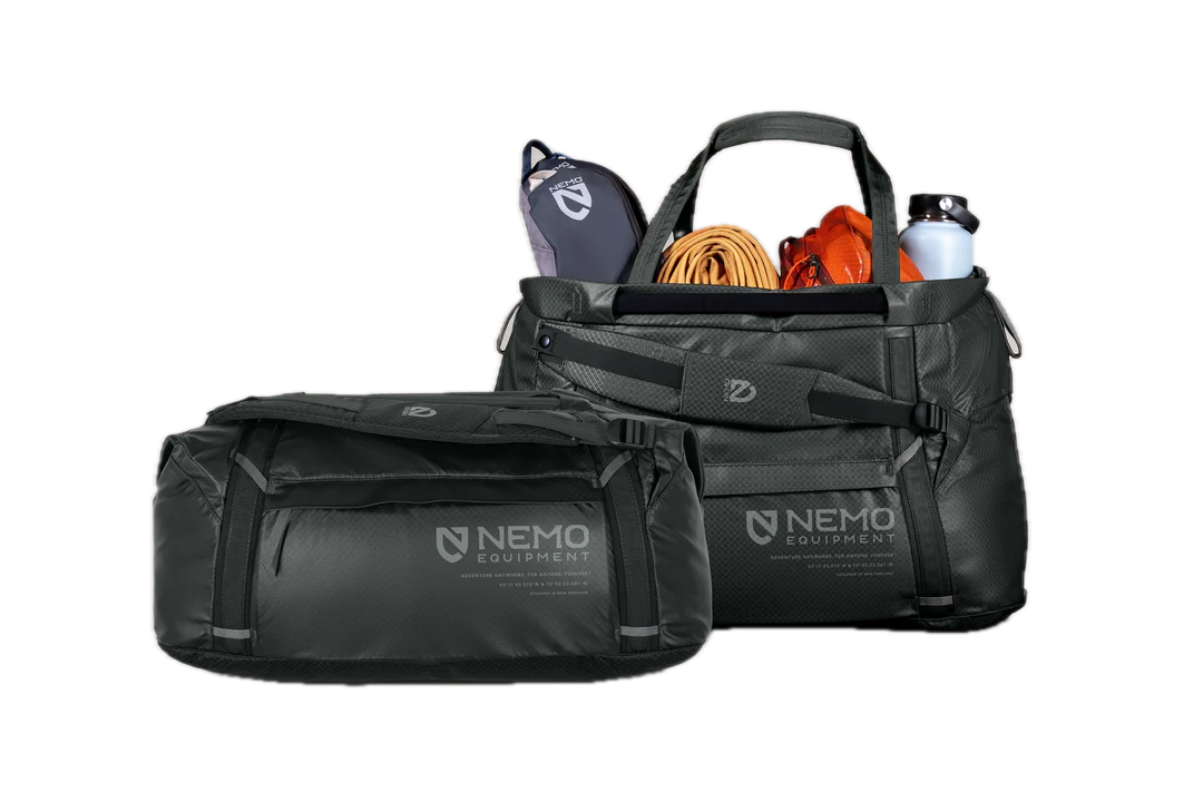 Nemo - Double Haul 55L Convertible Duffel & Tote - Goodnight Black