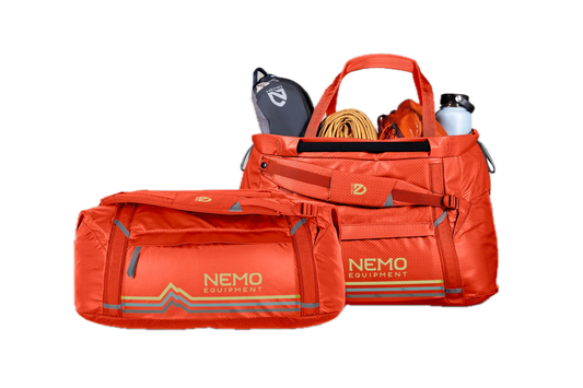 Nemo - Double Haul 55L Convertible Duffel & Tote - Spicy Orange