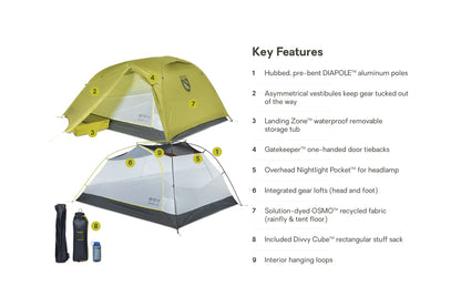 Nemo - Dragonfly Osmo 3P Tent - Birch Bud