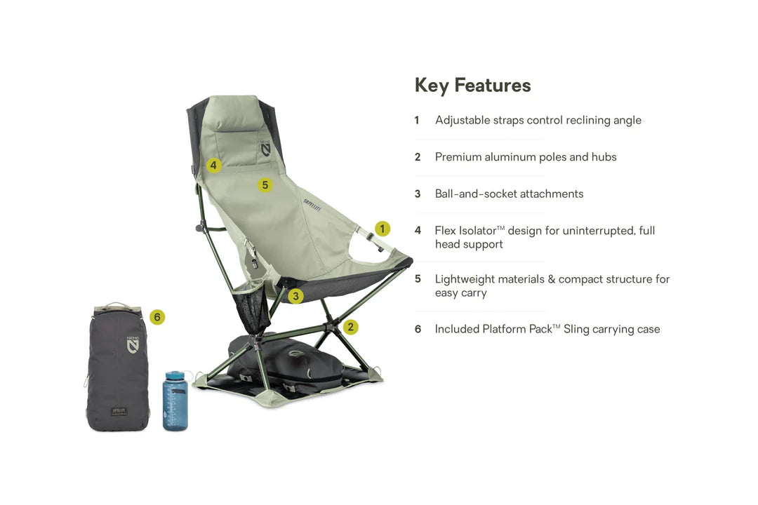 Nemo - Satellite Reclining Camp Chair - Marsh