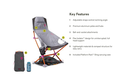 Nemo - Satellite Reclining Camp Chair - Quicksilver