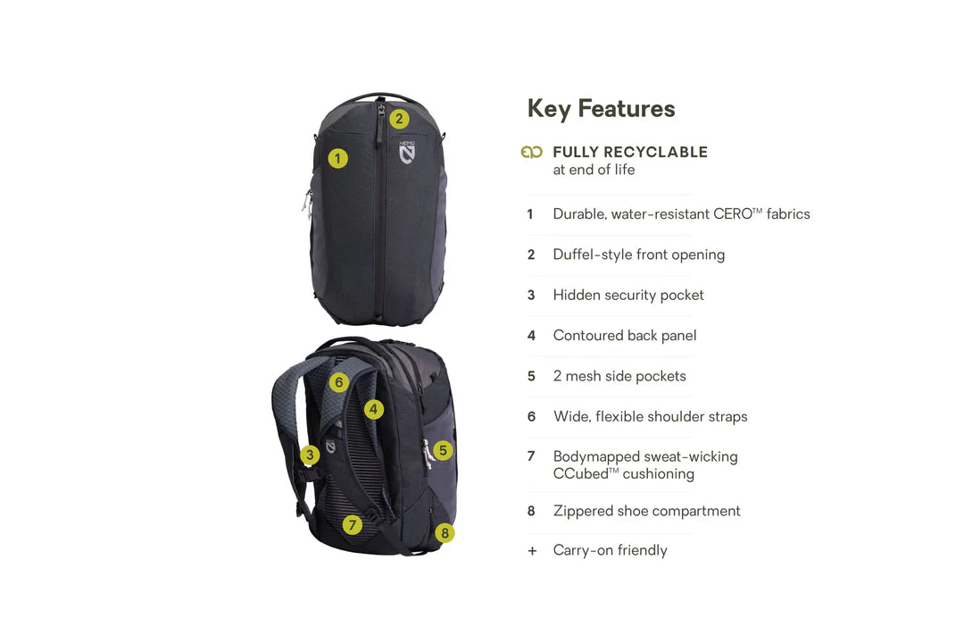 Nemo - Vantage Overnight 30L Endless Promise - Black