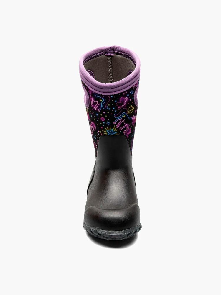 Bogs - York Neon Unicorn - Kids - Black Multi