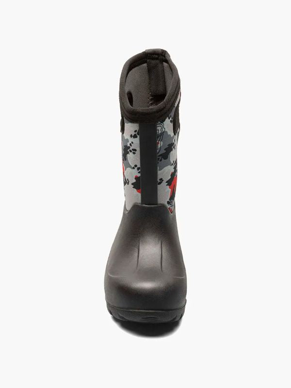 Bogs - Topo Camo Rainboot - Kids - Black Multi