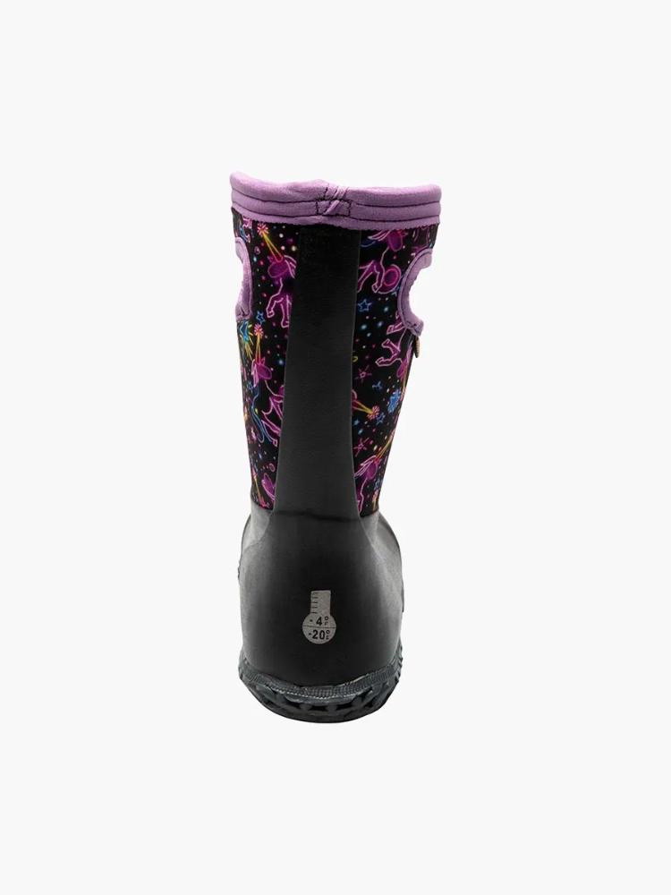 Bogs - York Neon Unicorn - Kids - Black Multi