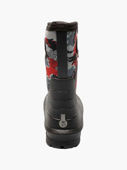 Bogs - Topo Camo Rainboot - Kids - Black Multi