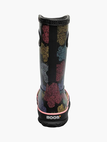 Bogs - Rainboot Airbrush Flowers - Kids' - Black Multi
