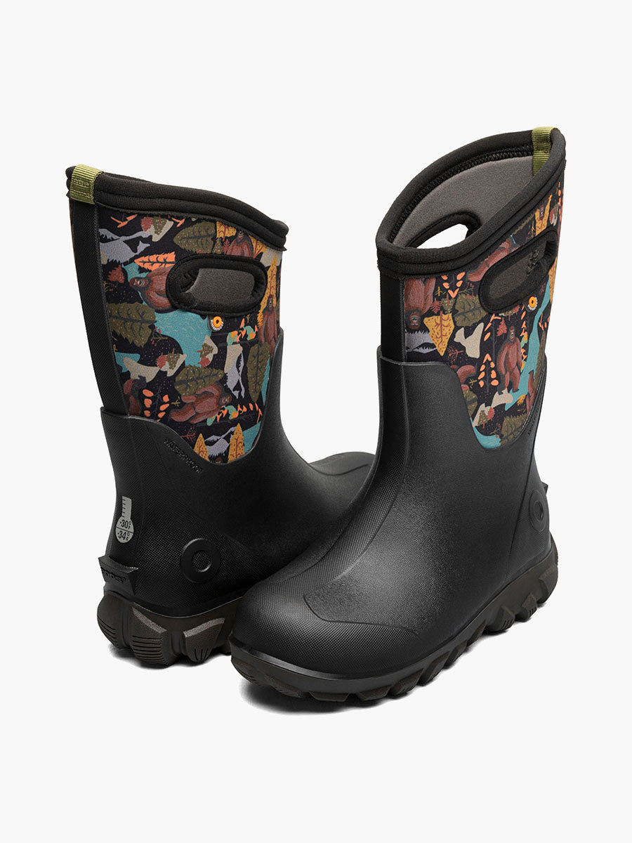 Bogs - Kids' Classic Seamless Yeti - Black Multi