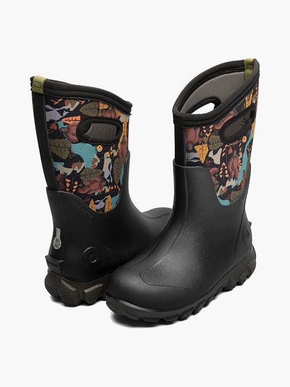 Bogs - Kids' Classic Seamless Yeti - Black Multi