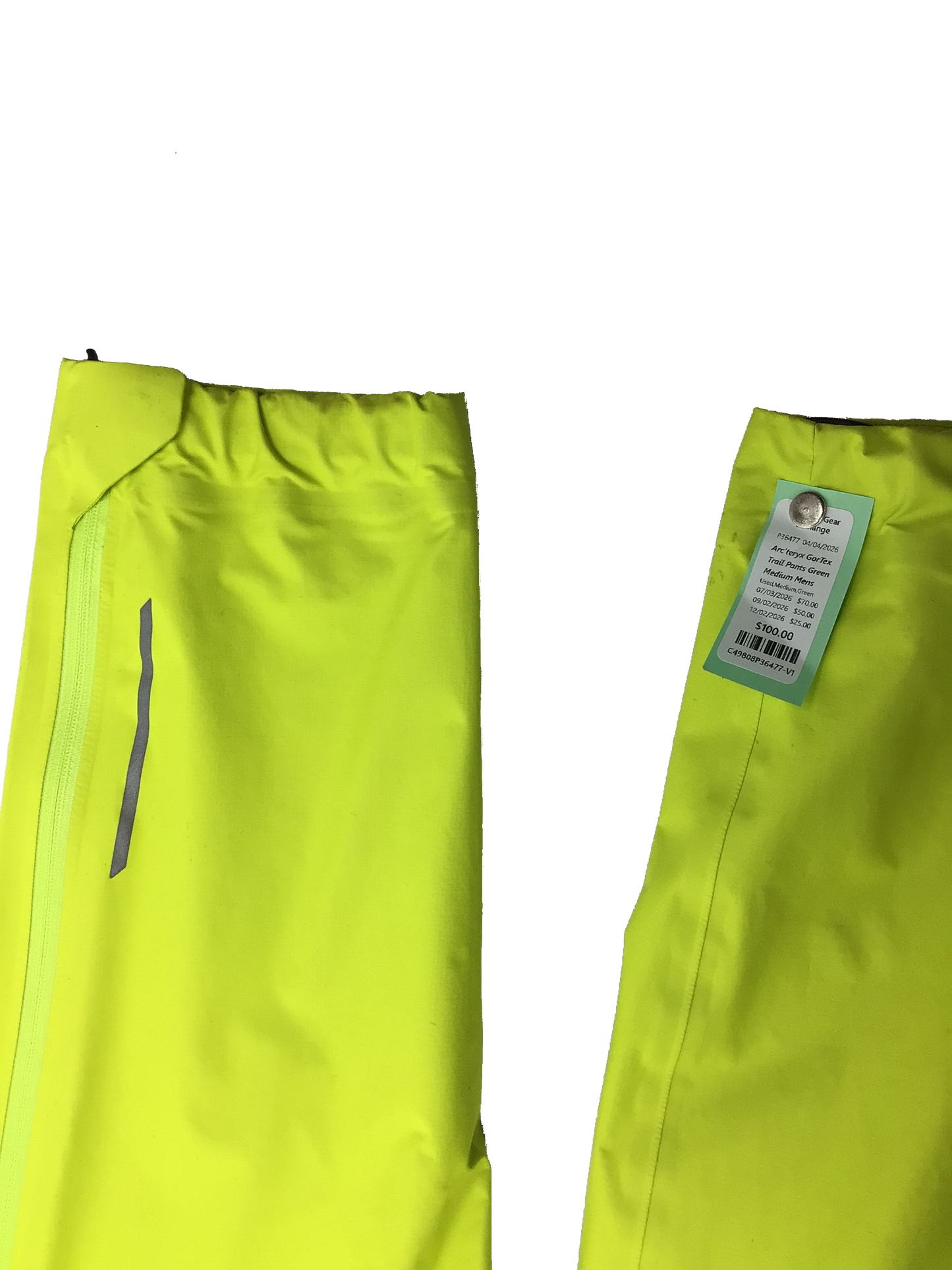 Arc'teryx GorTex Trail Pants Green Medium Mens
