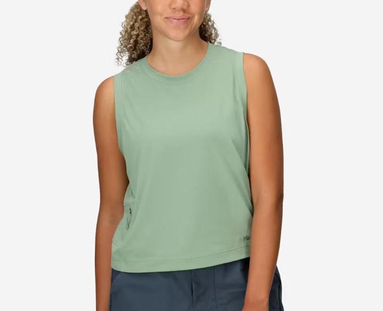 Marmot - AirExchange High Neck Tank - Women's - Agate Green